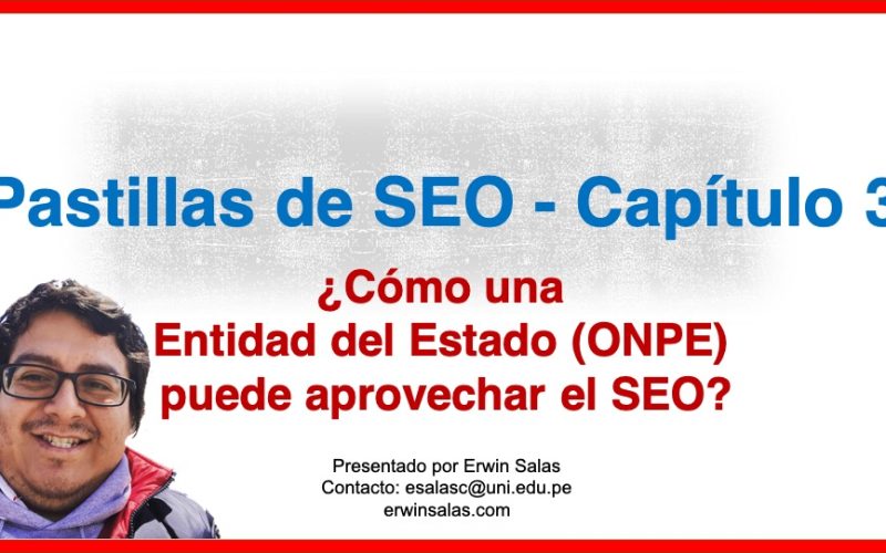 como una entidad del estado onpe puede aprovechar el seo